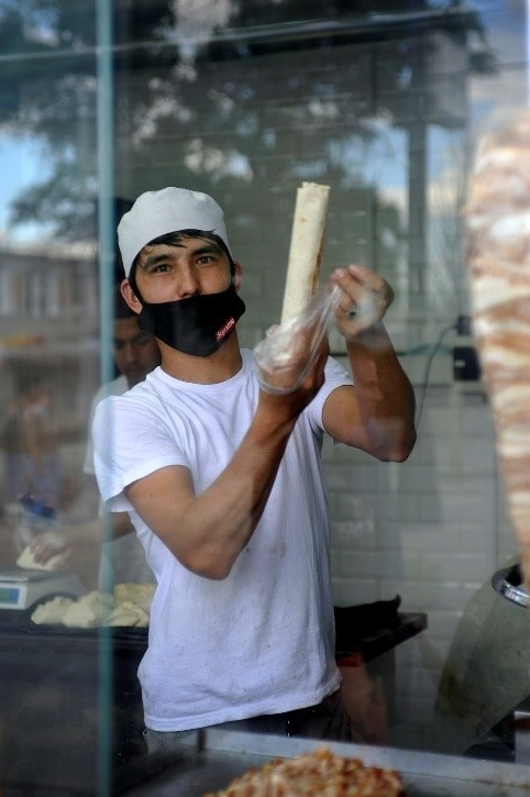 A shawarma place in Israel